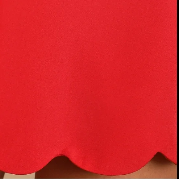 Like new Lulu’s red dress size xs - Picture 5 of 6